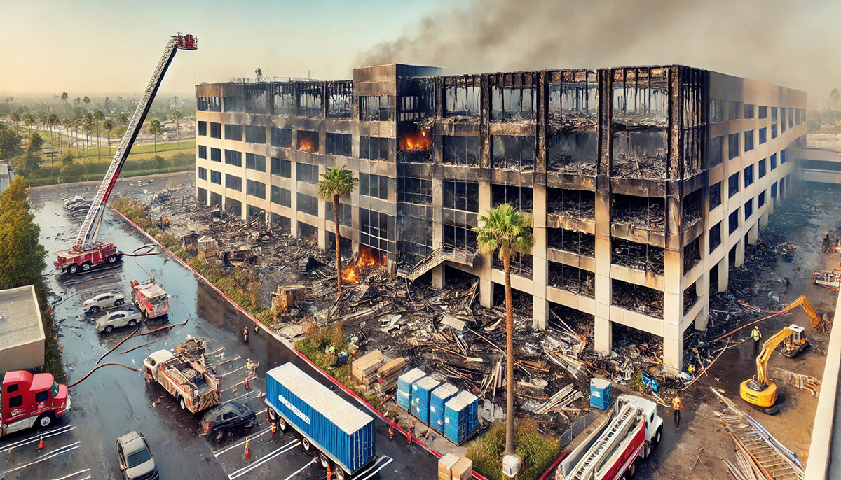 Commercial Building Fire Damage Repair & Rebuilding